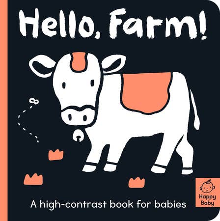 Hello Farm! High Contrast Baby Board Book