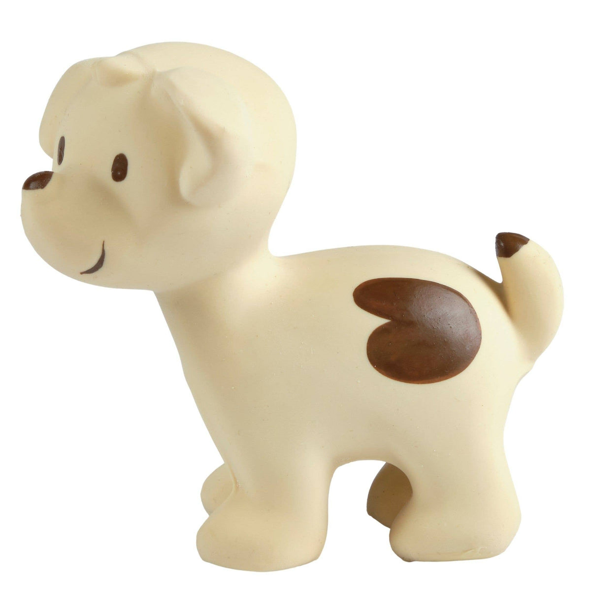 Puppy Natural Organic Rubber Teether, Rattle &amp; Bath Toy