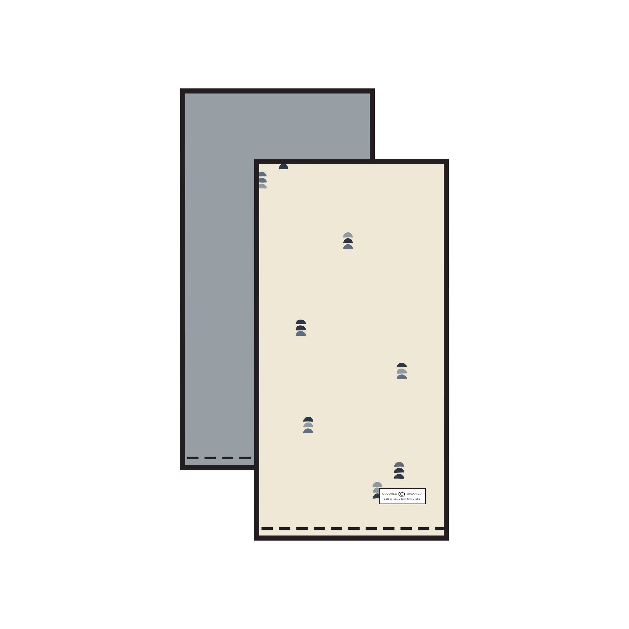 Colored Organics - 2-Pack Muslin Burp Cloths - Baby Dill