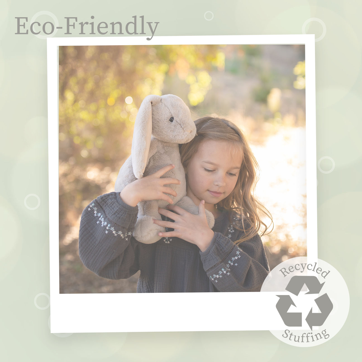Suede Mink Bunny Gray Plush - Baby Dill