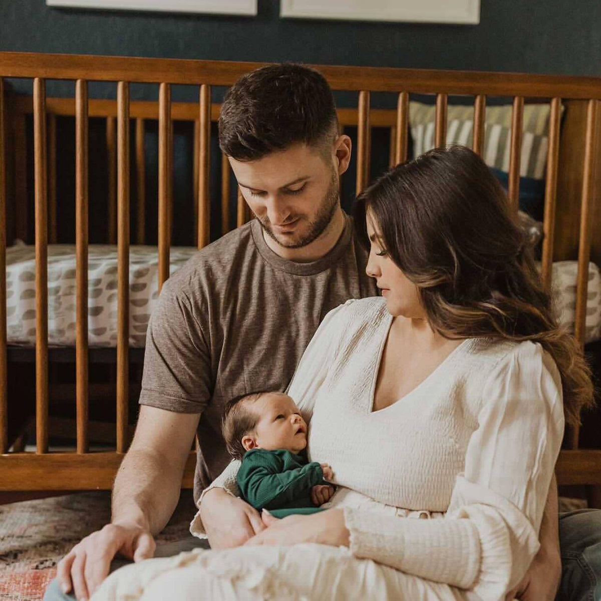 Ribbed Knotted Newborn Baby Gown Sleepwear