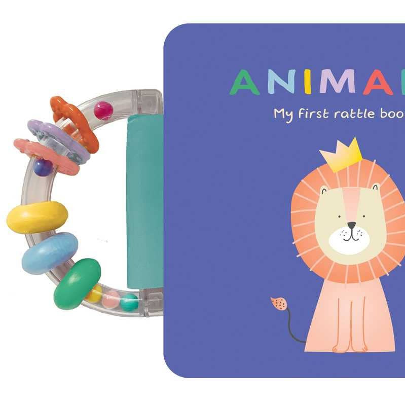 Animals: My First Rattle Board Book - Baby Dill