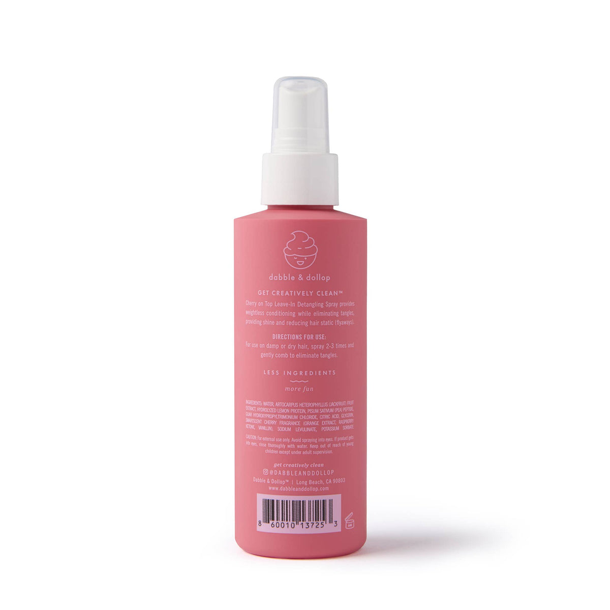 Dabble & Dollop® - Cherry on Top® Hair Detangling & Conditioning Spray - Baby Dill