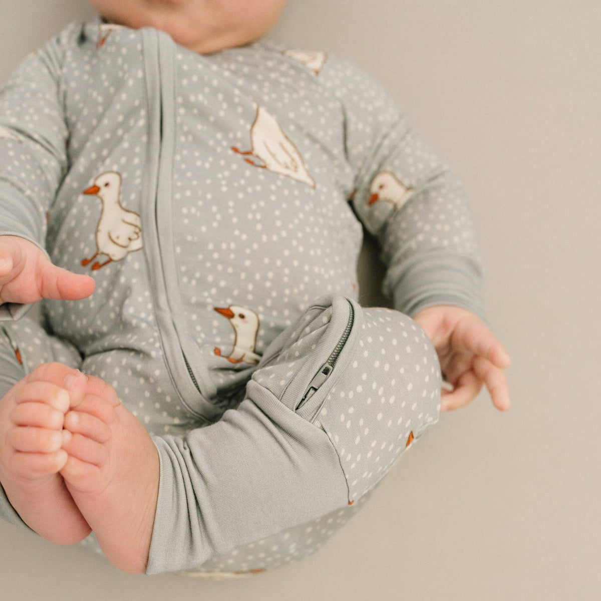 Little One Shop - Classic Goose Bamboo Sleeper - Baby Dill
