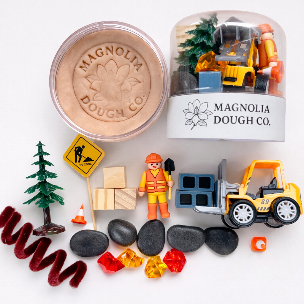 Sensory Play Dough Kit – Construction Theme Toddler Toy