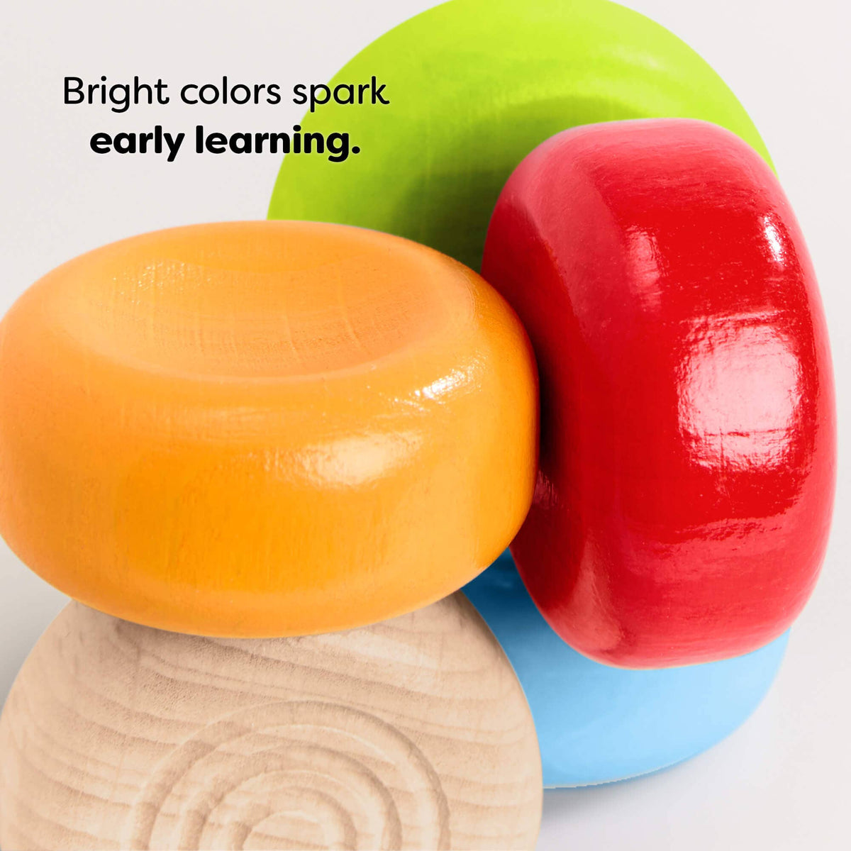 HABA USA - Color Drops Wooden Grasping and Teething Toy - Baby Dill