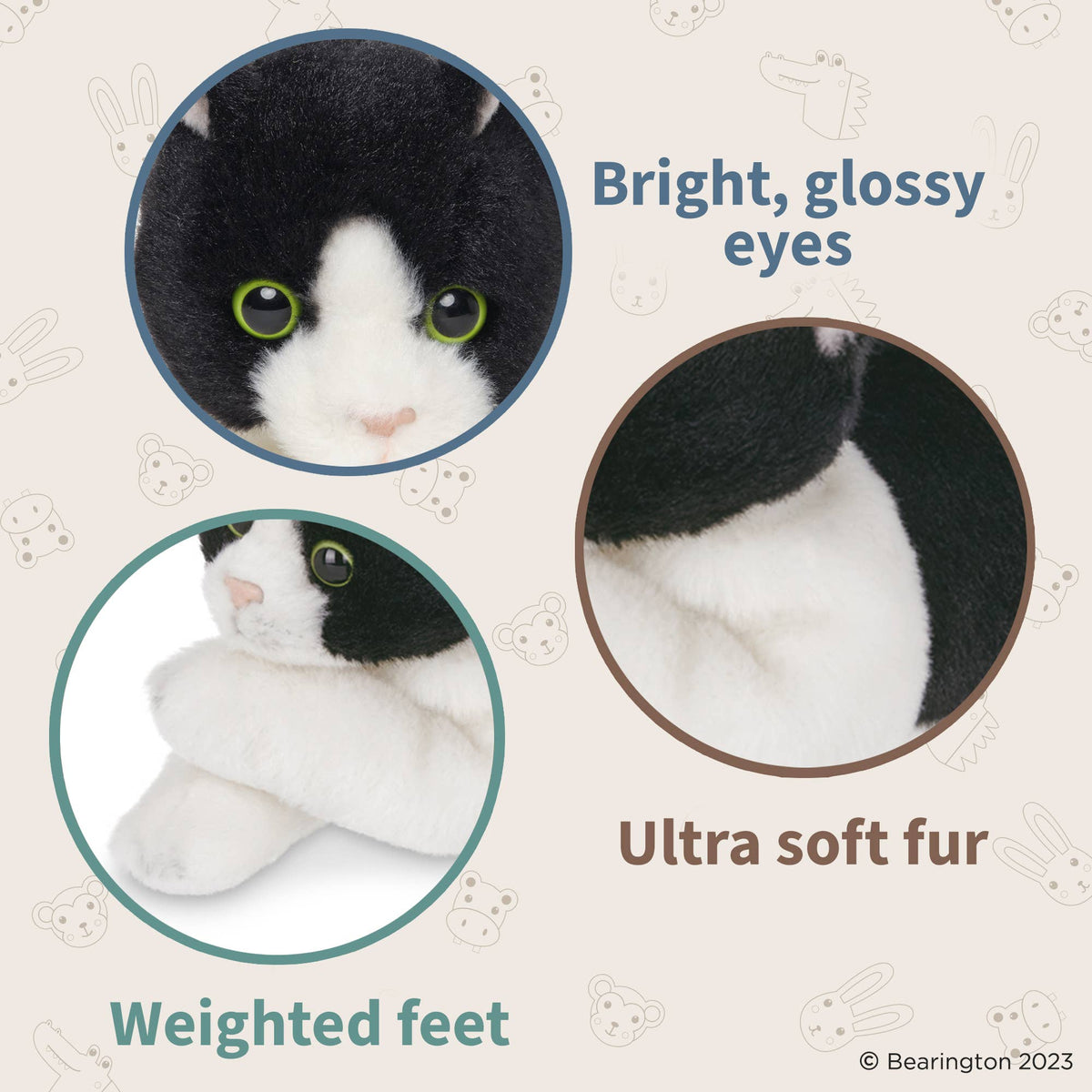 Lil&#39; Domino the Black &amp; White Kitty Cat Stuffie - Baby Dill