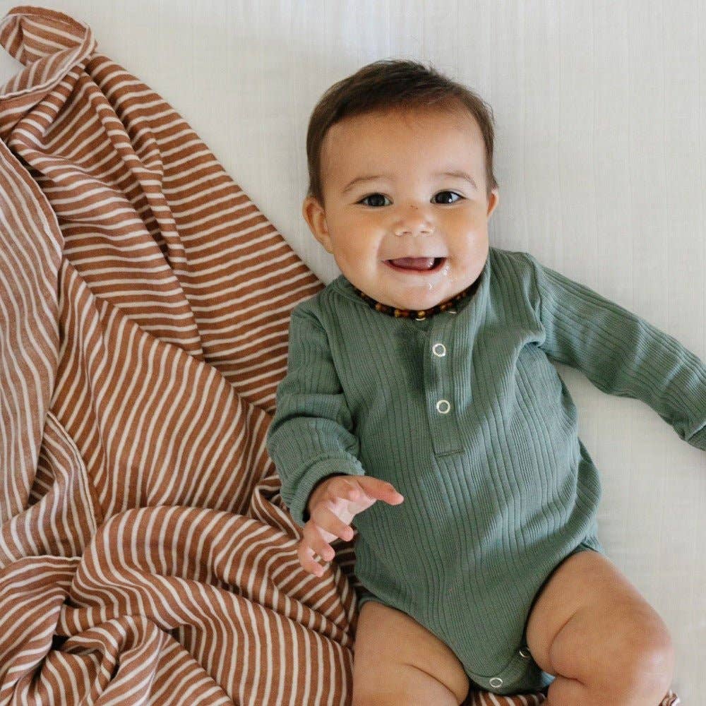 Bamboo Muslin Rayon Swaddle - Baby Dill