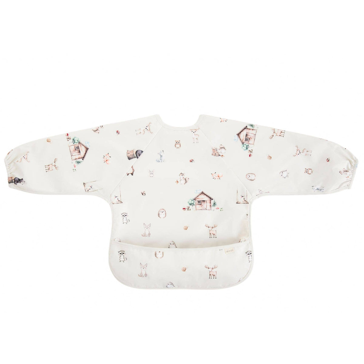 Smock Bib for Baby & Toddler Long Sleeve (Woodlands) - Baby Dill