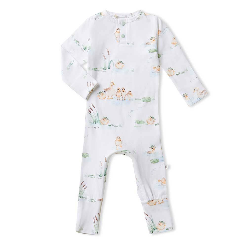Duck Pond Organic Growsuit - Baby Dill