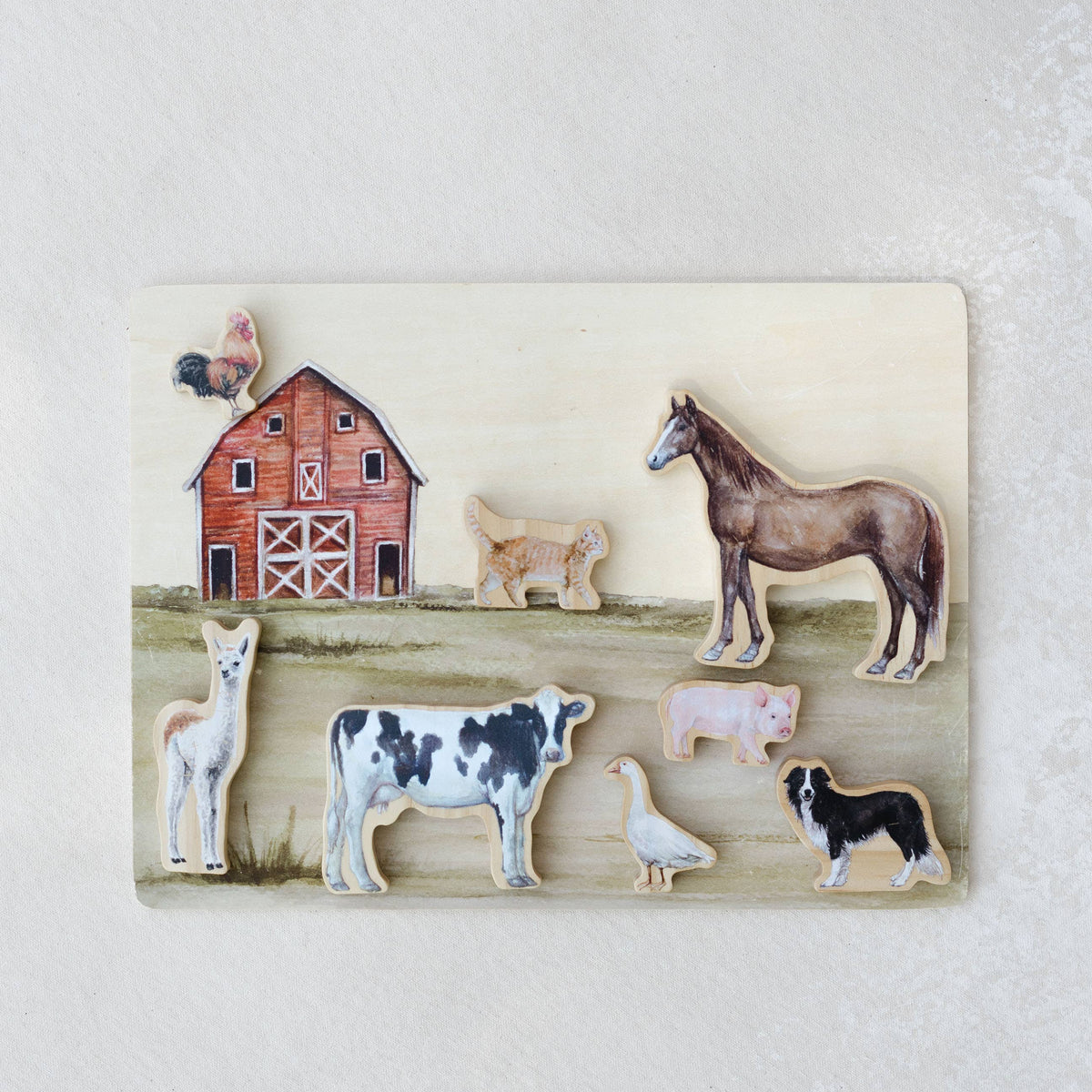 Farm Animals Wooden Puzzle: A Tabitha Paige Puzzle