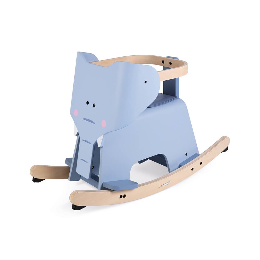 Janod - Rocking Elephant | With Removable Protection | 12 Months+ - Baby Dill