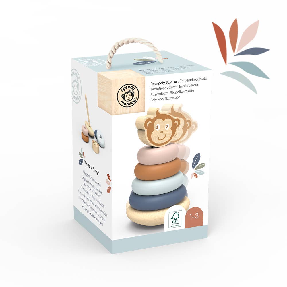 Roly Poly Wood Stacker Toy