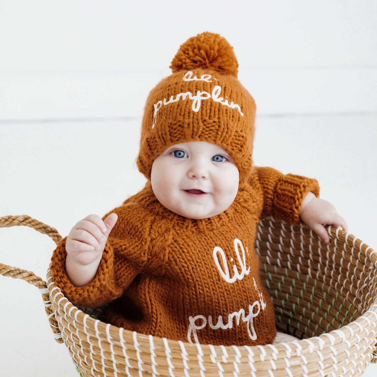 Lil' Pumpkin Hand Knit Sweater