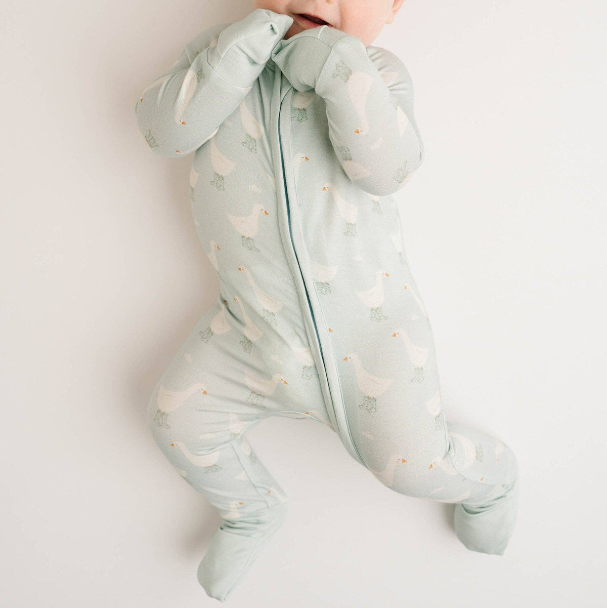 Splash Goose Bamboo Sleeper Double Zipper - Baby Dill