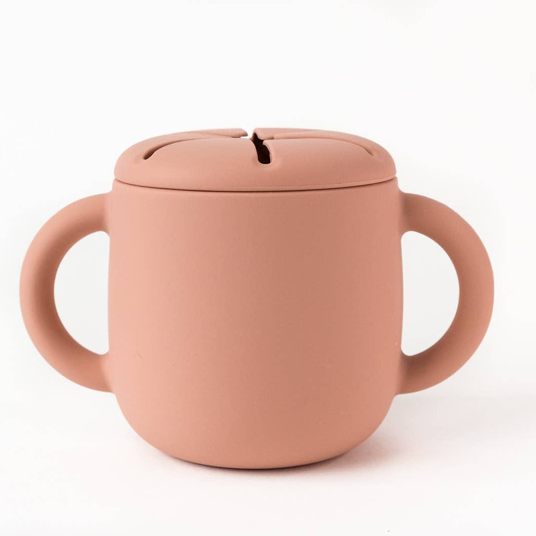 Silicone Snack Cup with Lid - Baby Dill