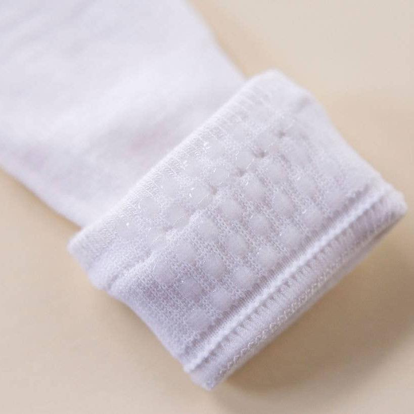 White Lace Non-Slip Silicone Grip Baby Socks
