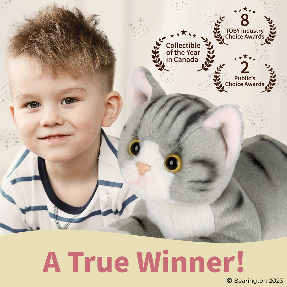 Lil&#39; Socks the Gray Cat Kitty Cat Plushie - Baby Dill