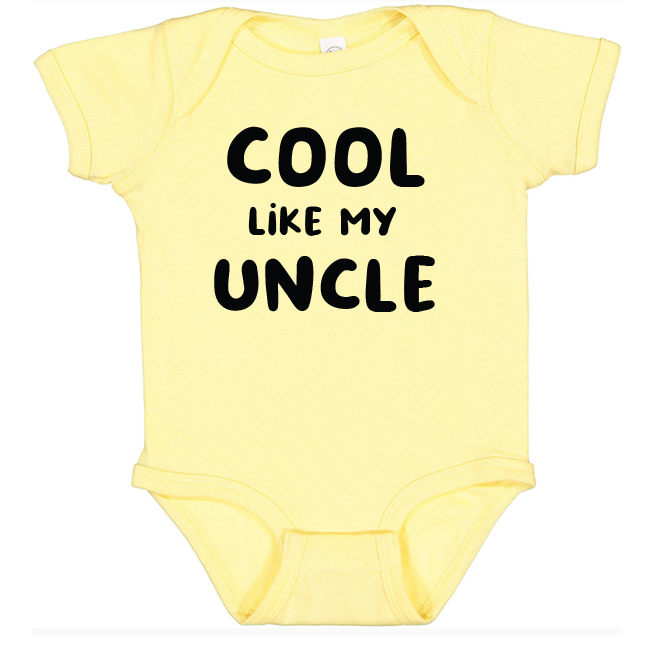 Cool Like My Uncle Onesie - Baby Dill