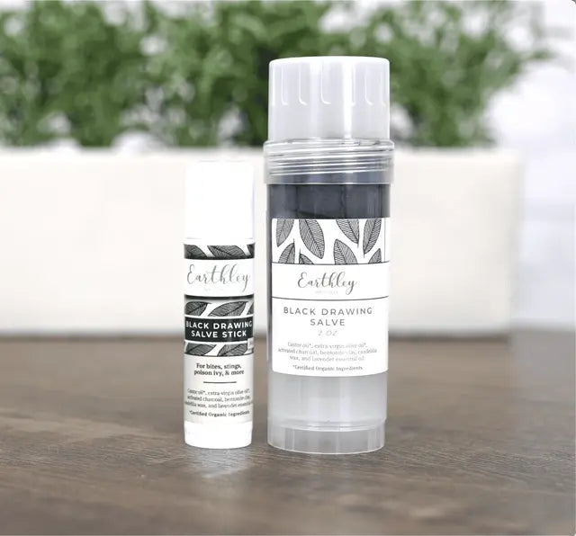 Black Drawing Salve 2 oz Stick - Baby Dill