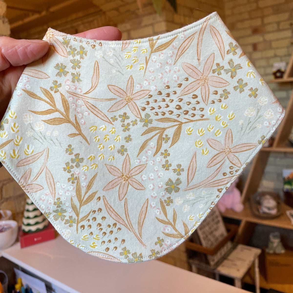 Organic Cotton Bandana Bib - Baby Dill