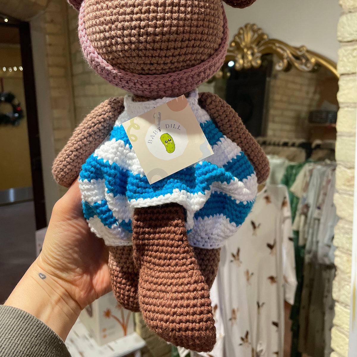 Crochet Beaver - Handmade Local Heirloom Stuffie - Baby Dill