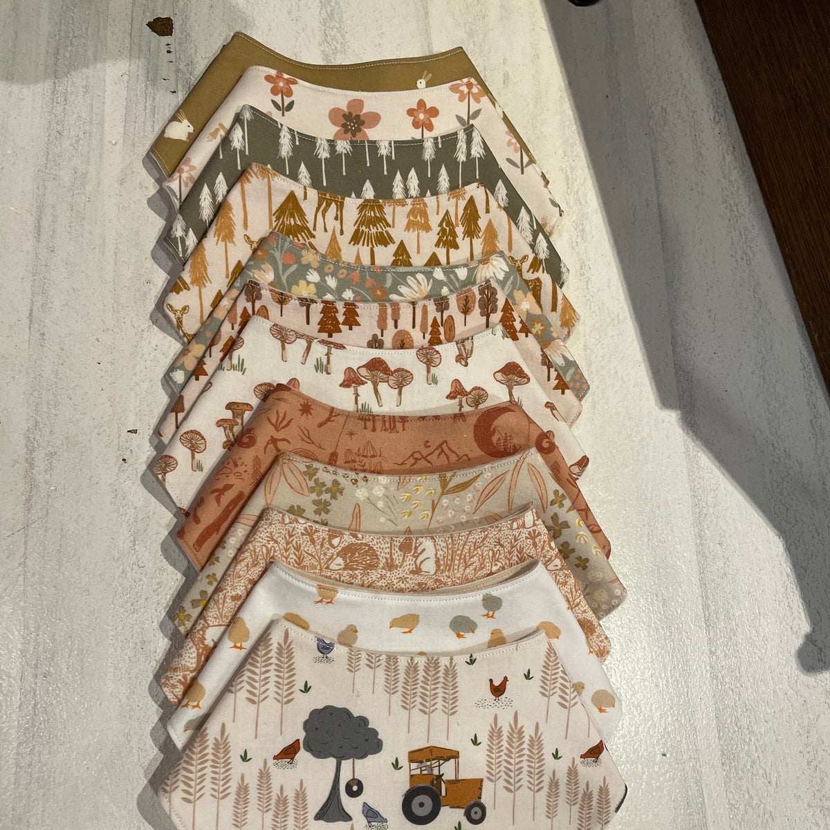 Organic Cotton Bandana Bib - Baby Dill