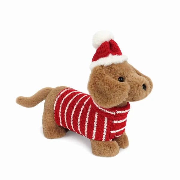 Jingle Holiday Dachshund Plush Stuffed Animal