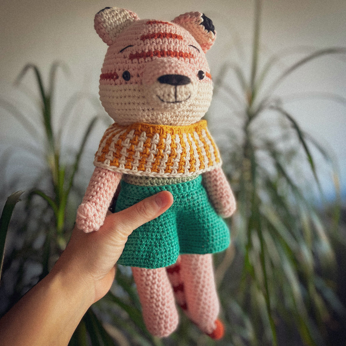 Handmade Crochet Tigress