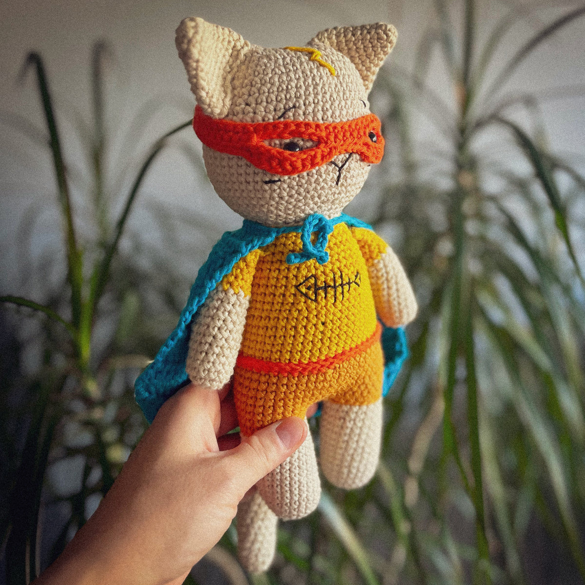 Handmade Crochet Super Cat