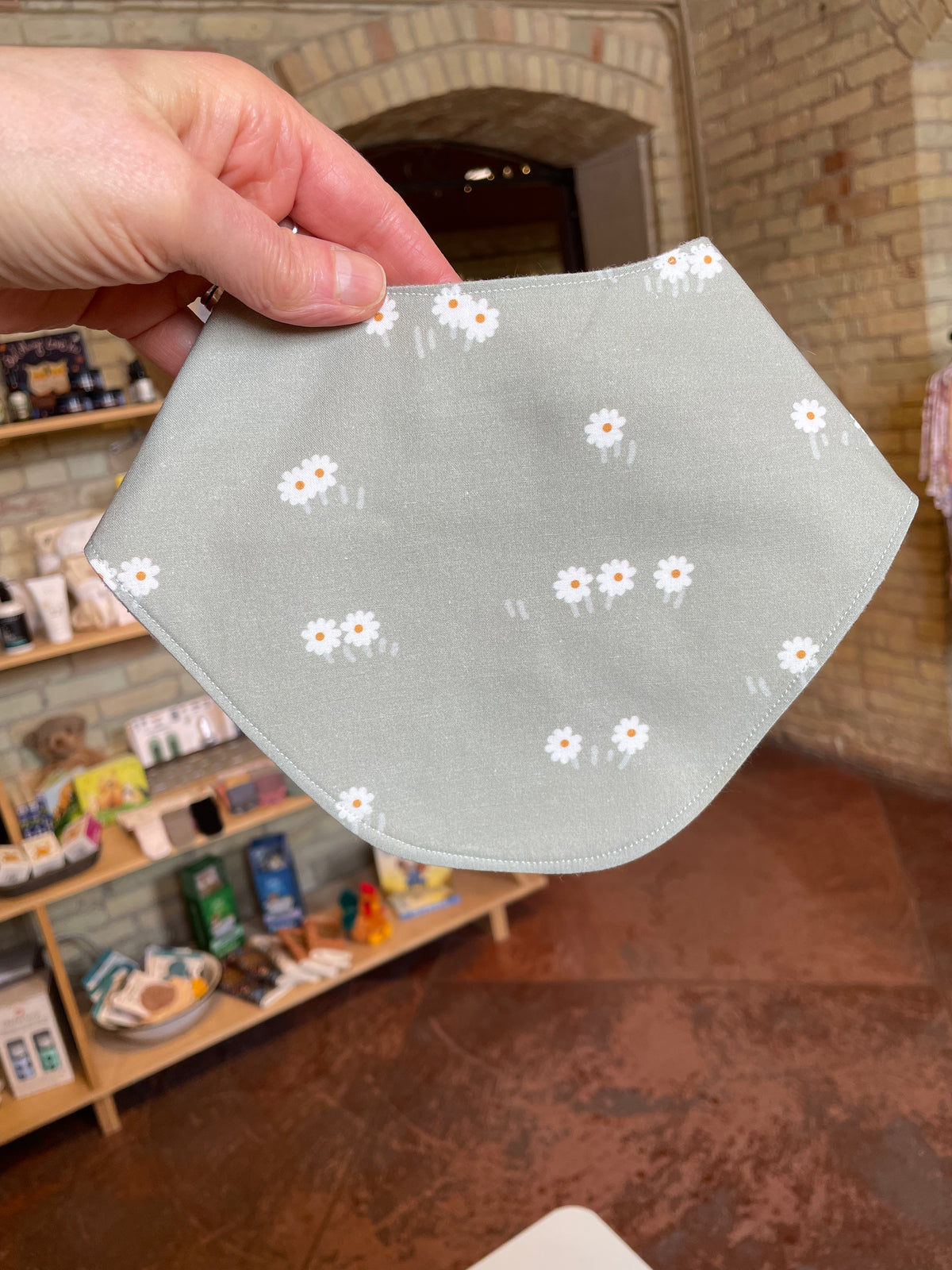 Organic Cotton Bandana Bib - Baby Dill