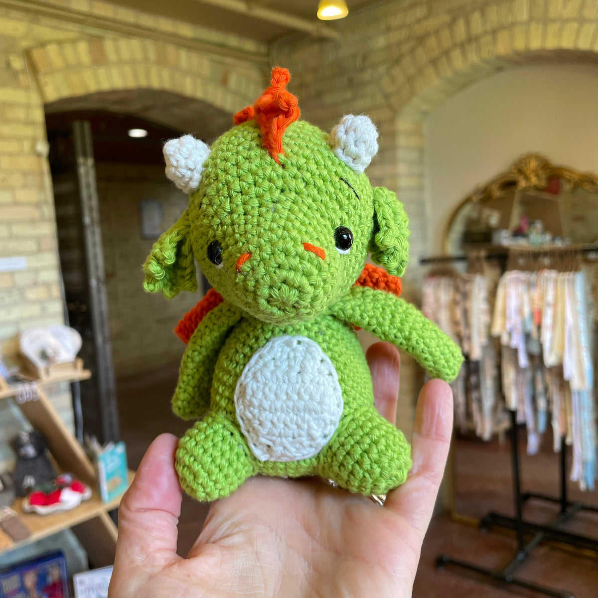 Handmade Crochet Heirloom Stuffie - Mini Dragon