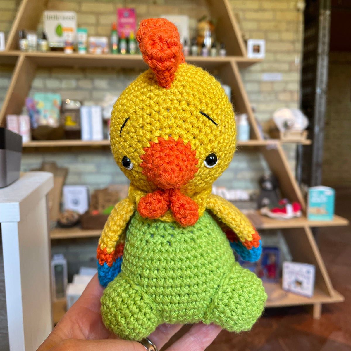 Handmade Crochet Heirloom Stuffie - Mini Rooster