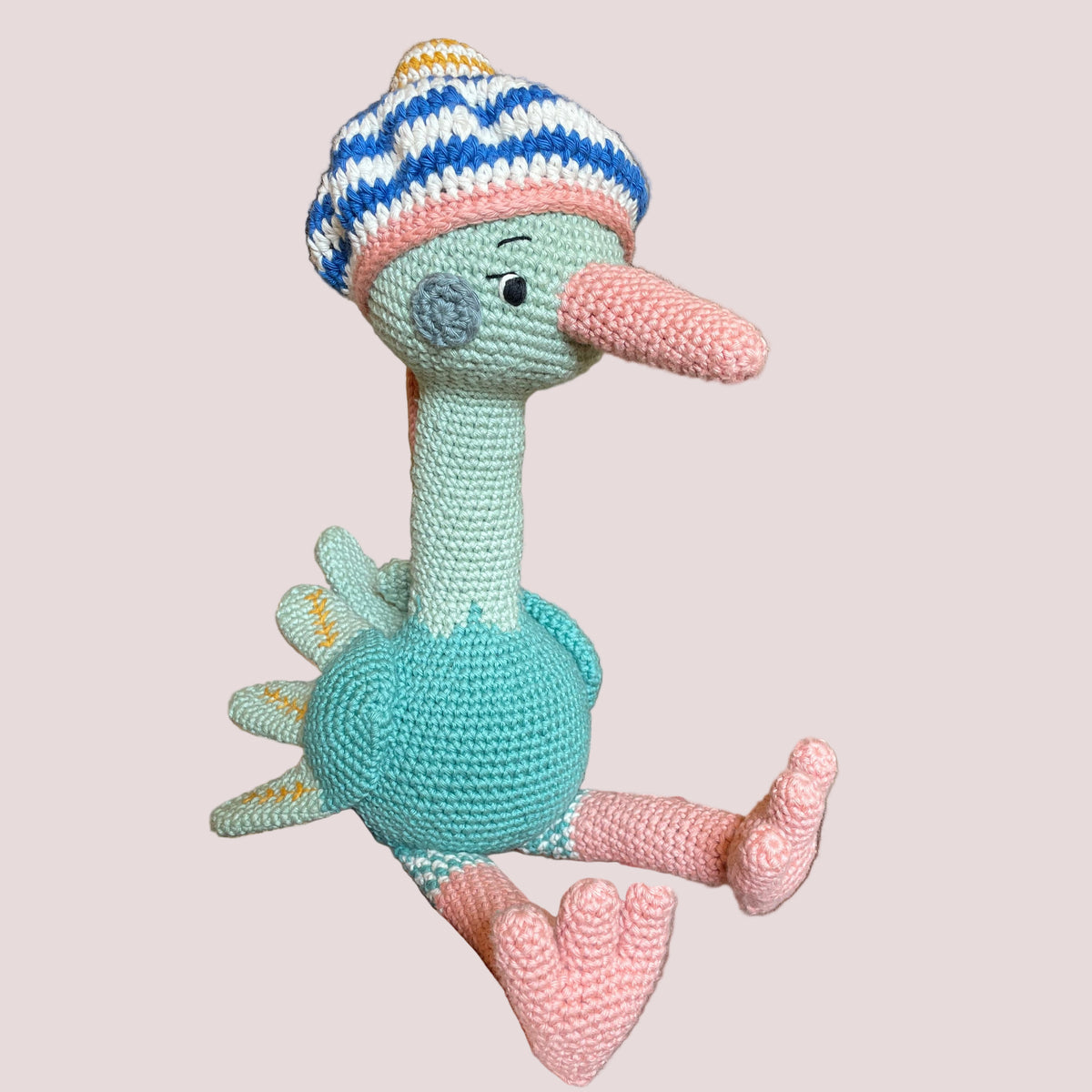 Handmade Crochet Ostrich