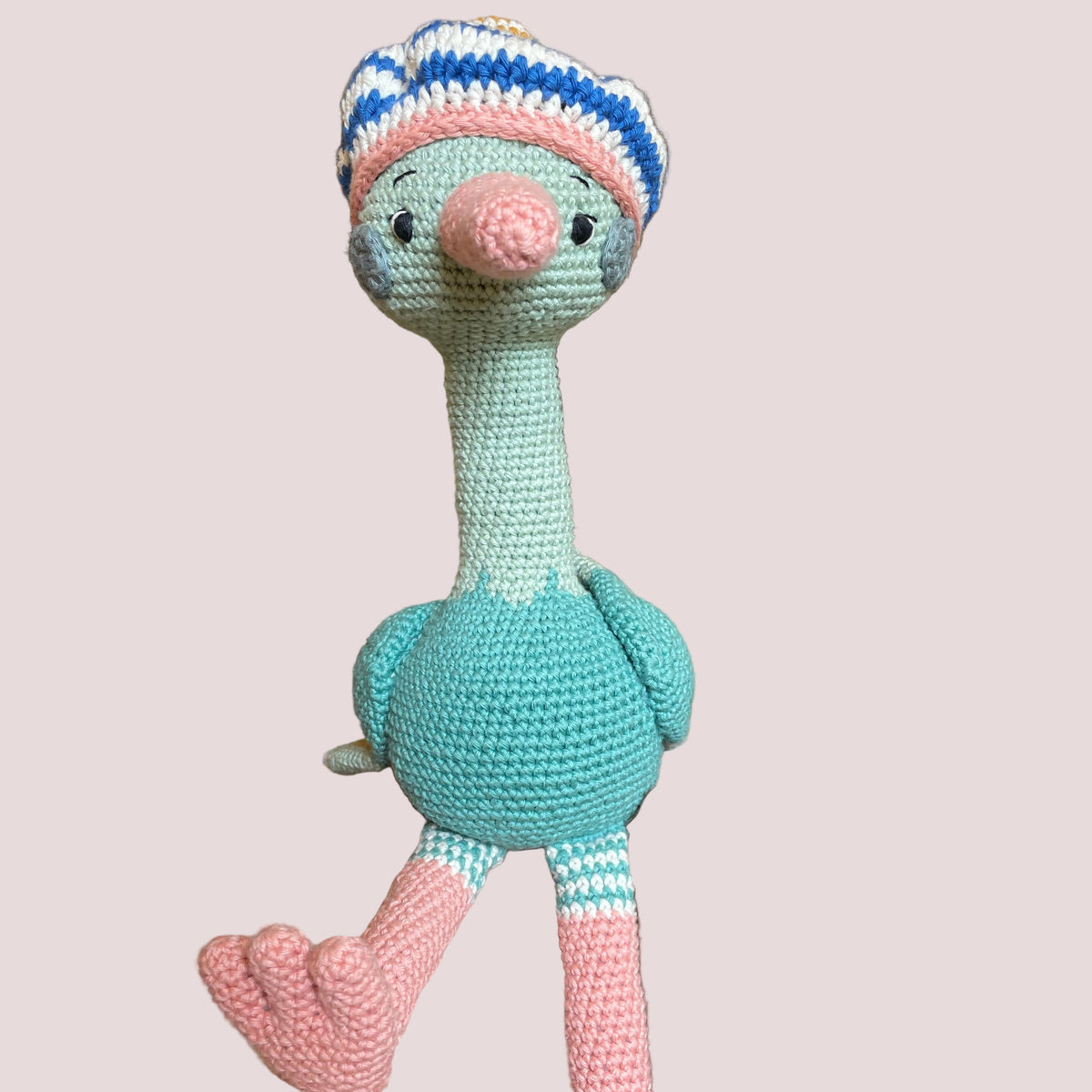 Handmade Crochet Ostrich
