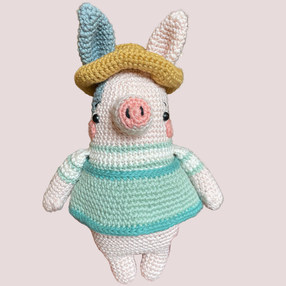 Handmade Crochet Pig