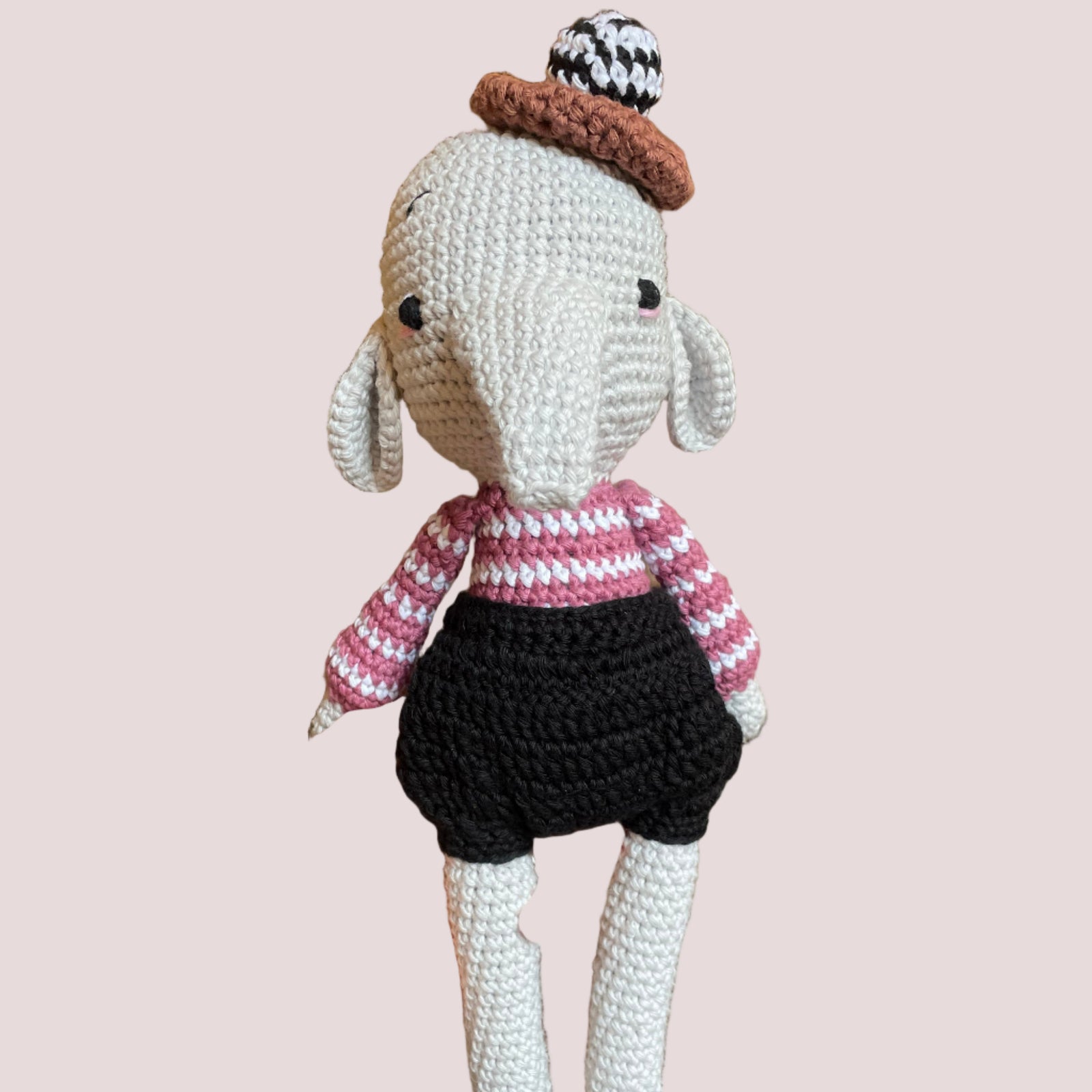 Handmade Crochet Elephant - Baby Dill