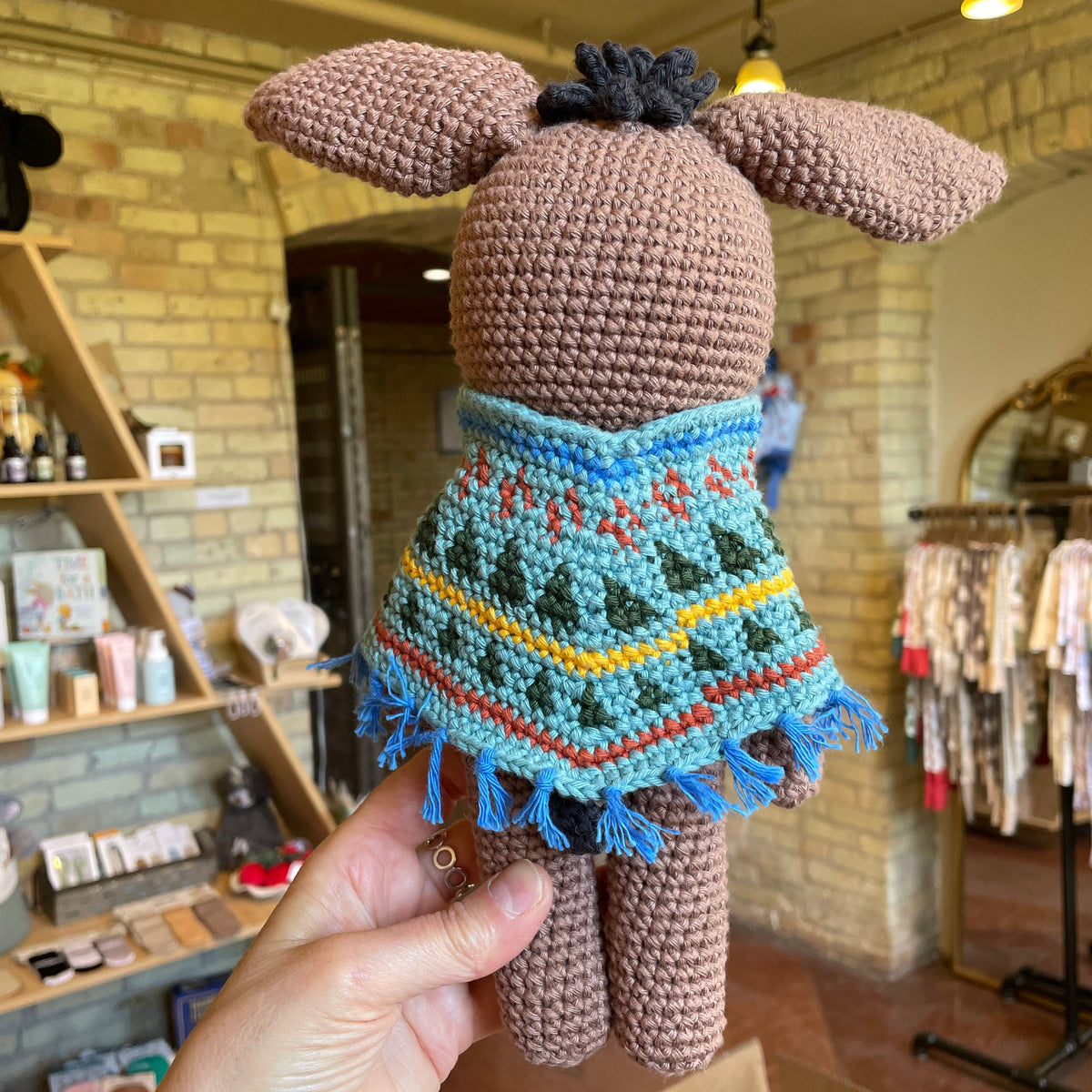 Handmade Crochet Heirloom Stuffie - Donkey