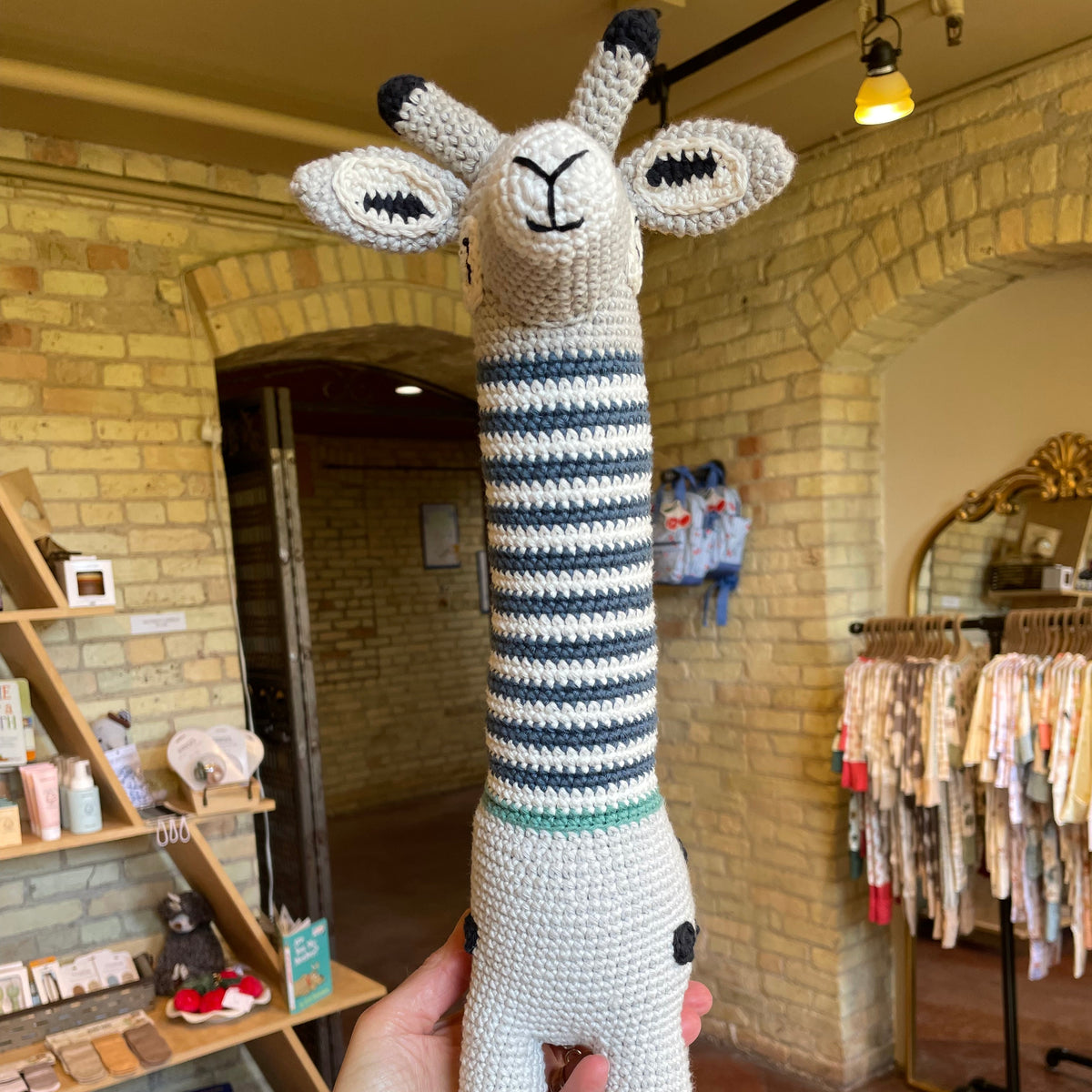 Handmade Crochet Heirloom Stuffie - Giraffe