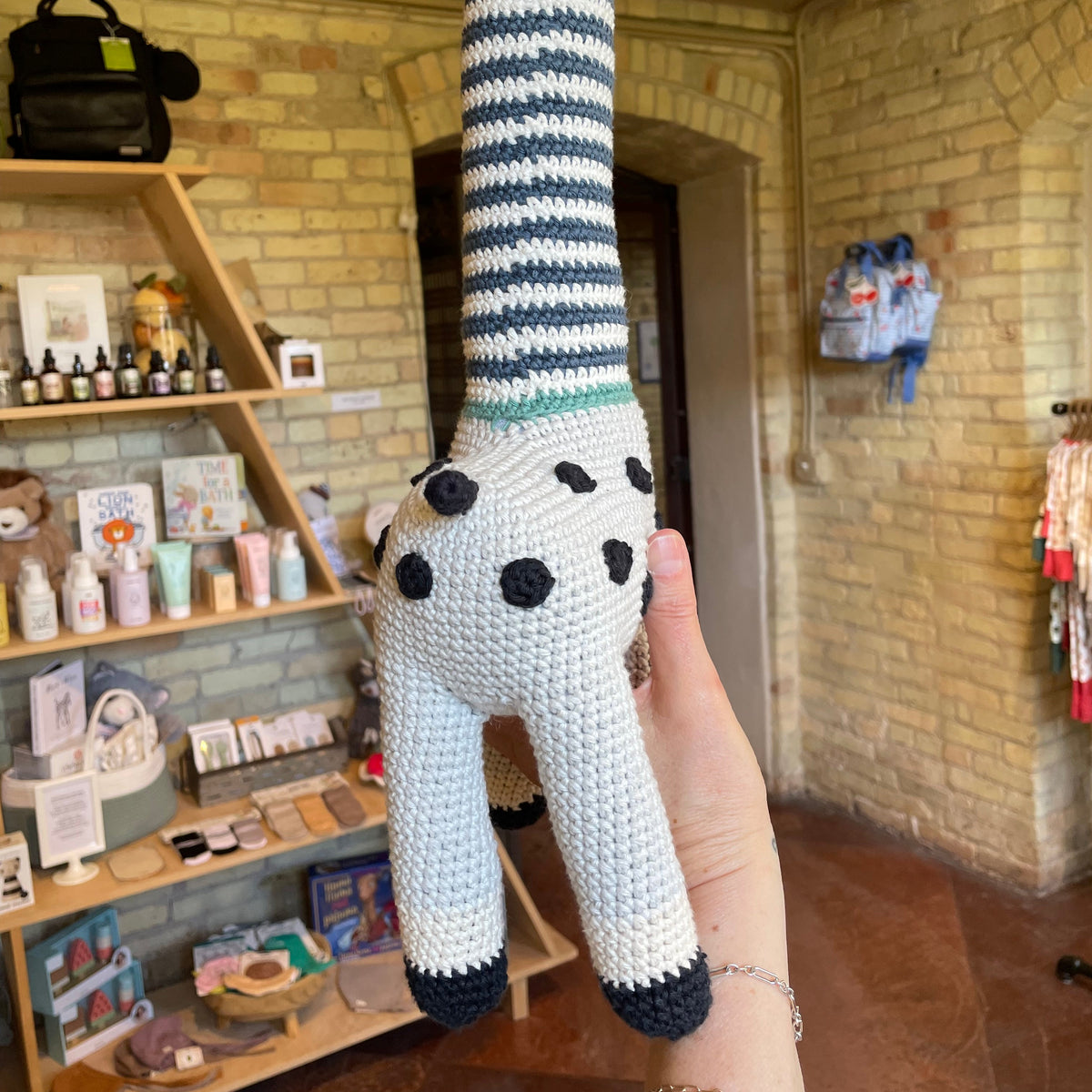 Handmade Crochet Heirloom Stuffie - Giraffe