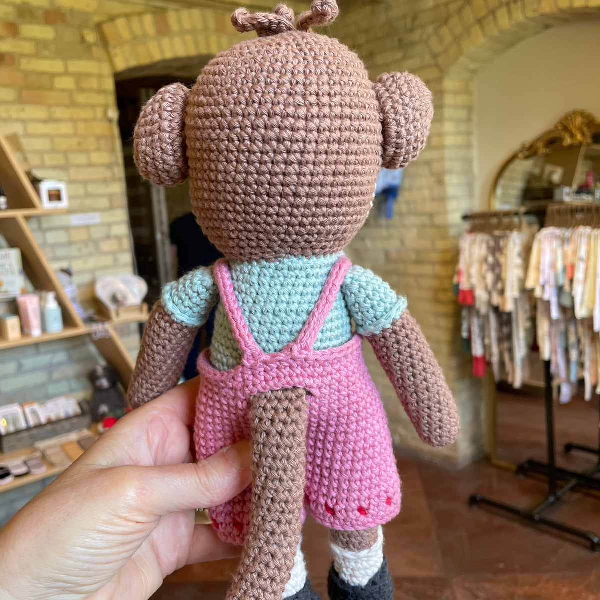 Handmade Crochet Heirloom Stuffie - Monkey