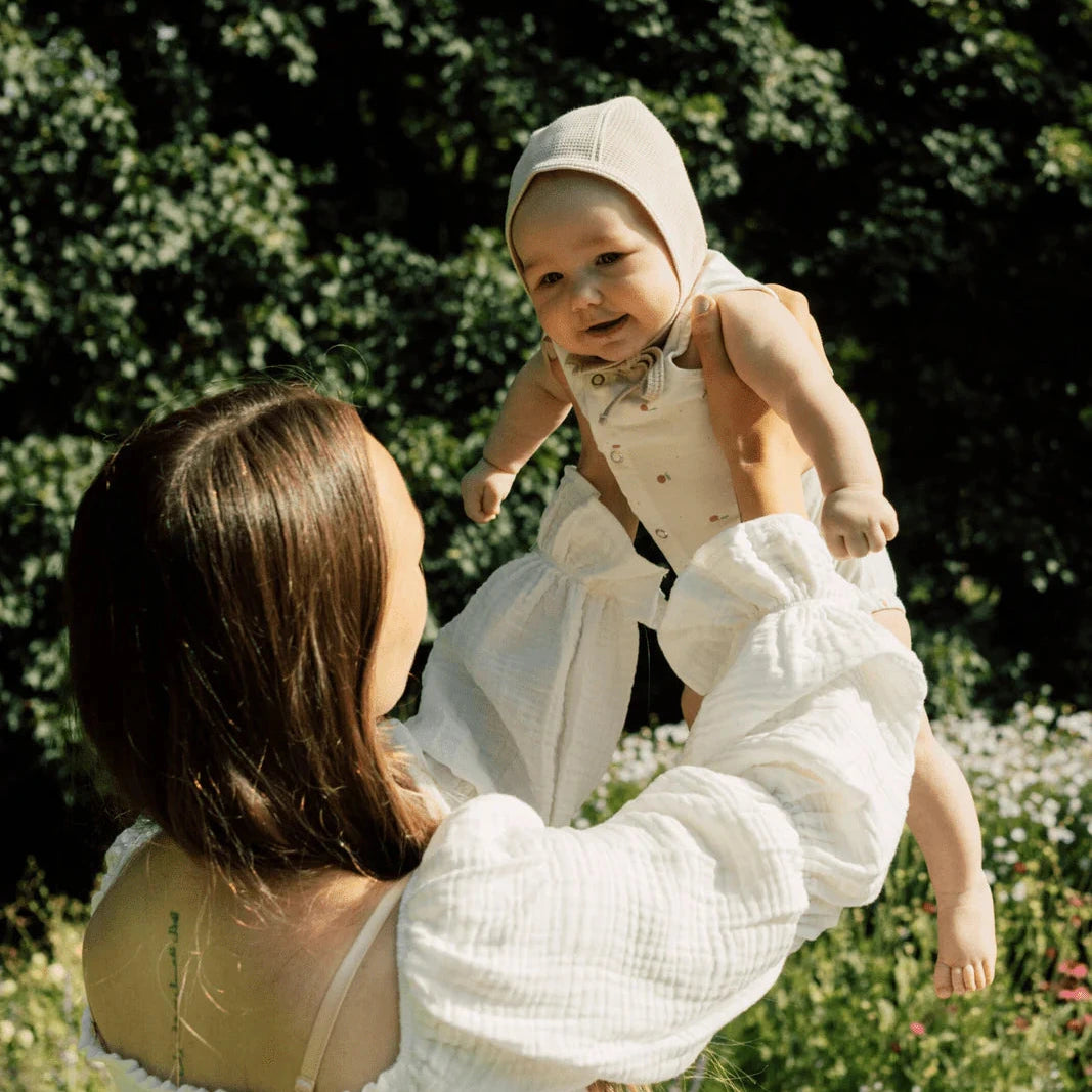 Ribbed Baby Bonnet Aviator Style Hat - Baby Dill