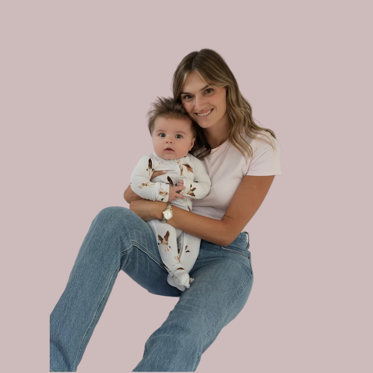 Organic Milk &amp; Mallards 1 piece Zippy - Baby Dill