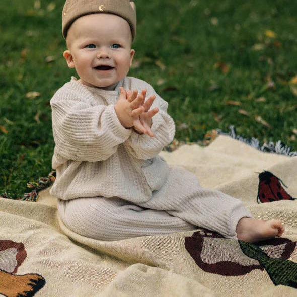 Child Birthday Crown -Taupe