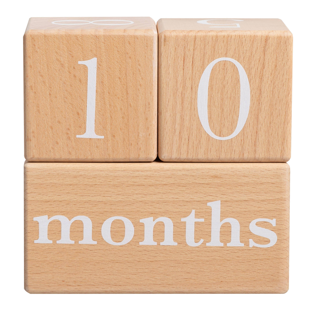 Pearhead - Natural Wooden Milestone Blocks Photo Prop - Baby Dill