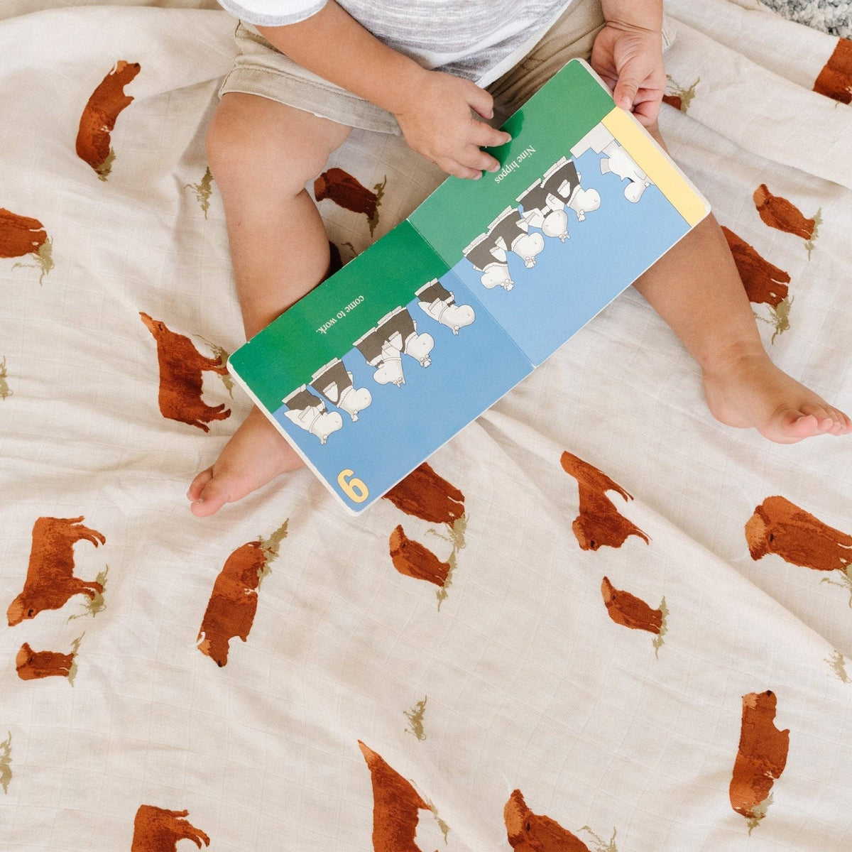 Bamboo Muslin Rayon Swaddle - Baby Dill