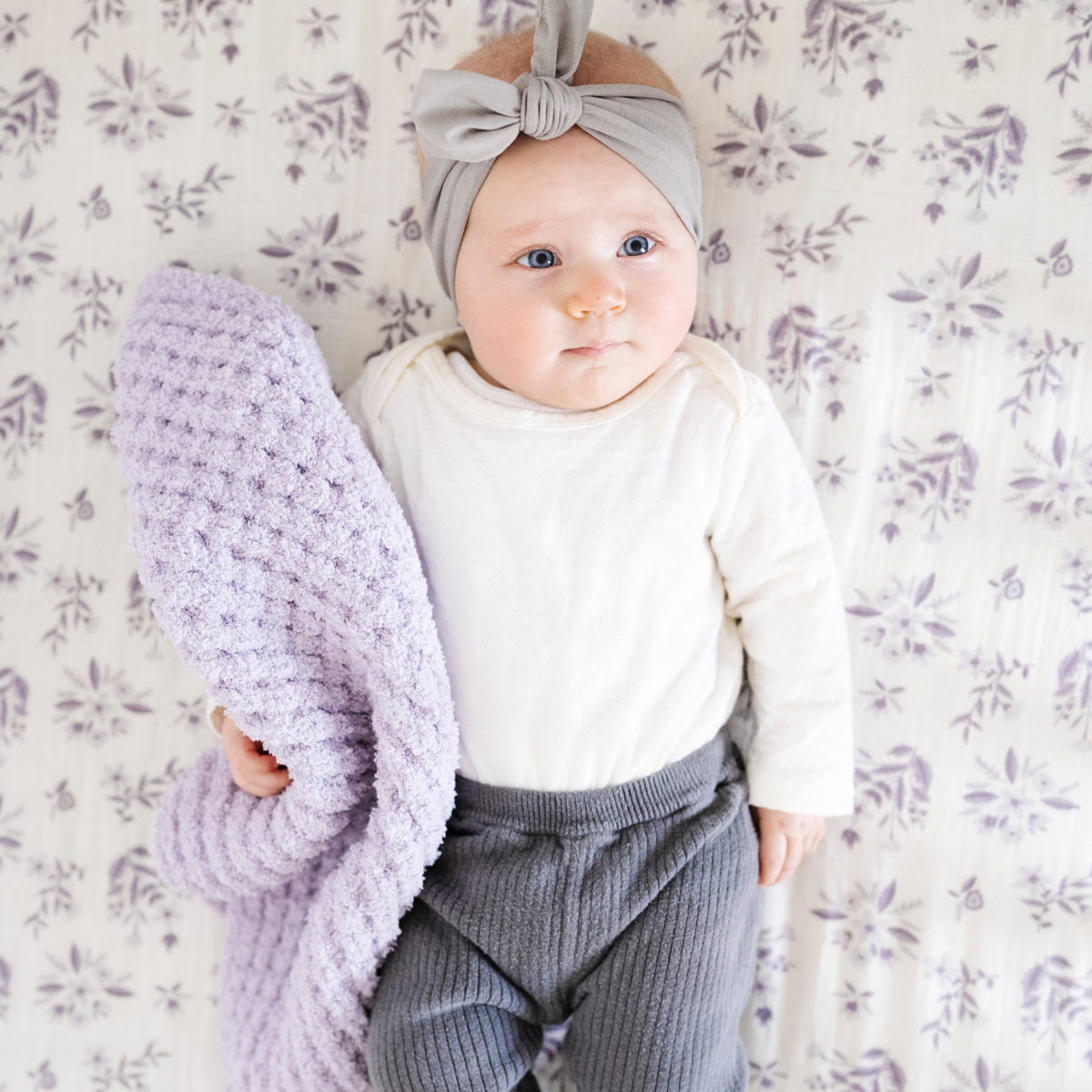 Saranoni - WAFFLE KNIT MINI BLANKETS - Baby Dill
