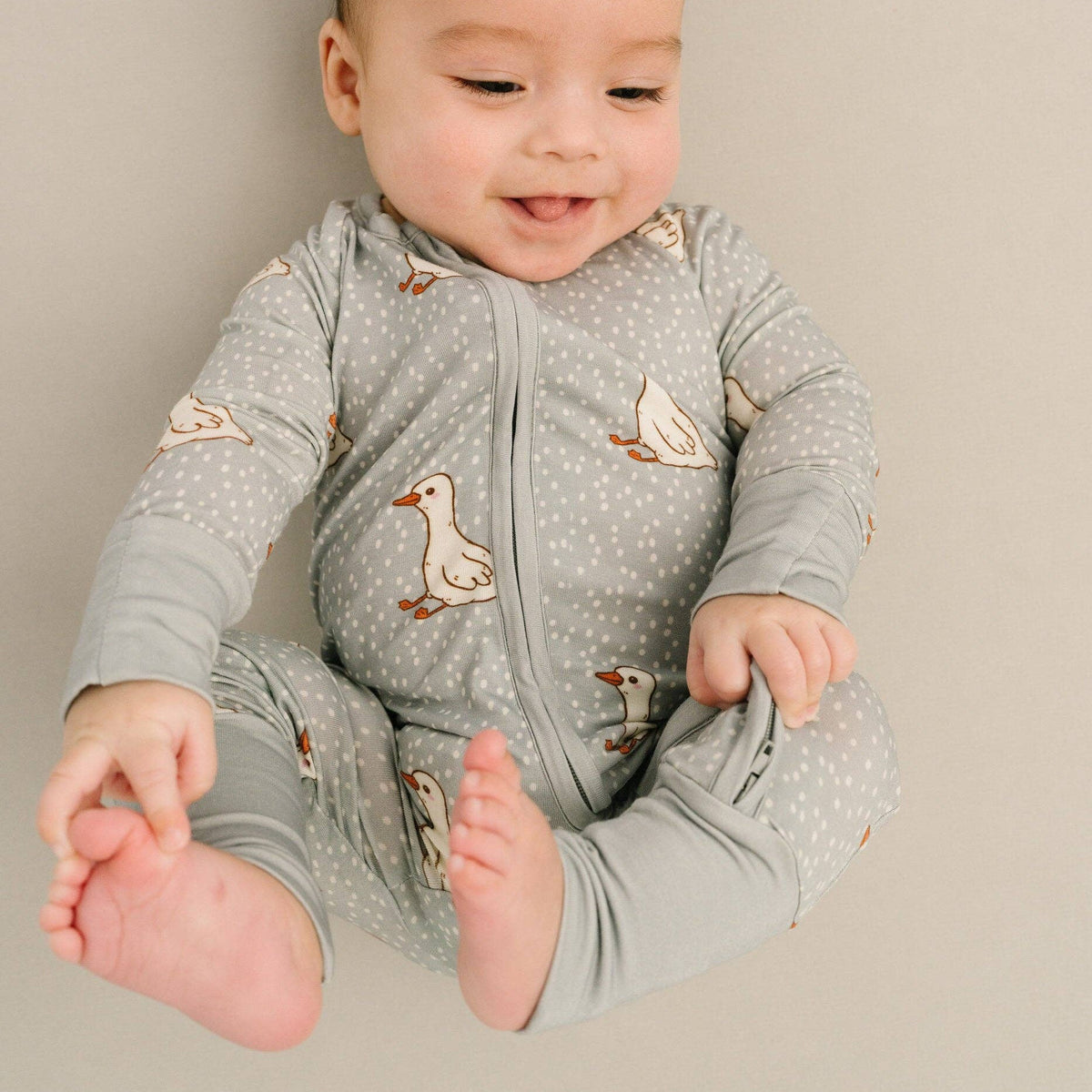 Little One Shop - Classic Goose Bamboo Sleeper - Baby Dill