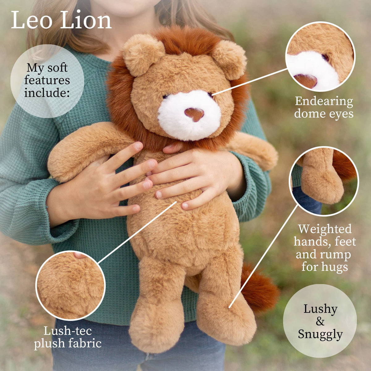 Lion Plush Stuffie - Baby Dill