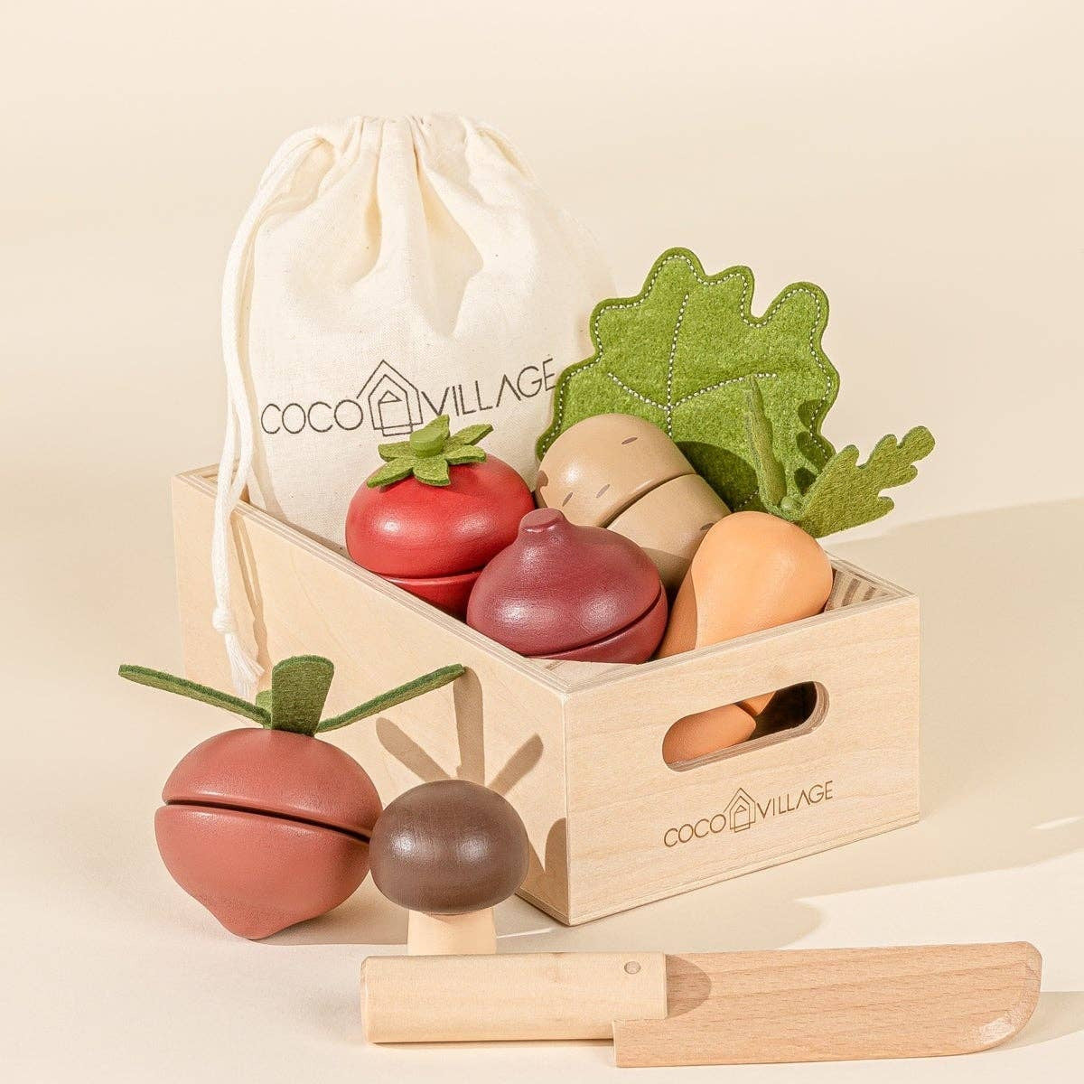 Coco Village - Wooden Vegetables Playset - Baby Dill